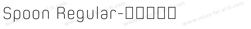 Spoon Regular字体转换